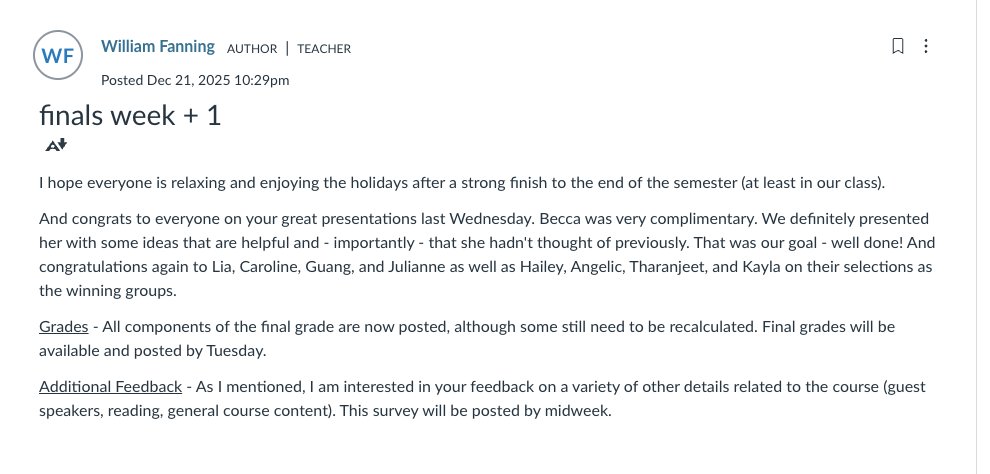 Best Project Award Announcement